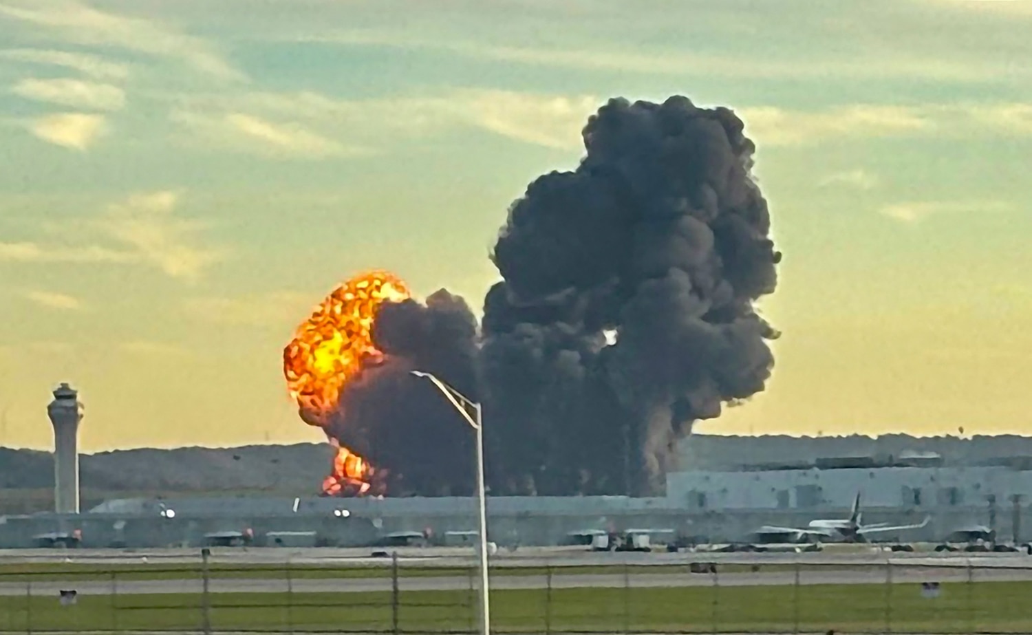 &lsquo;Fireball from the UPS cargo plane crash.&rsquo;