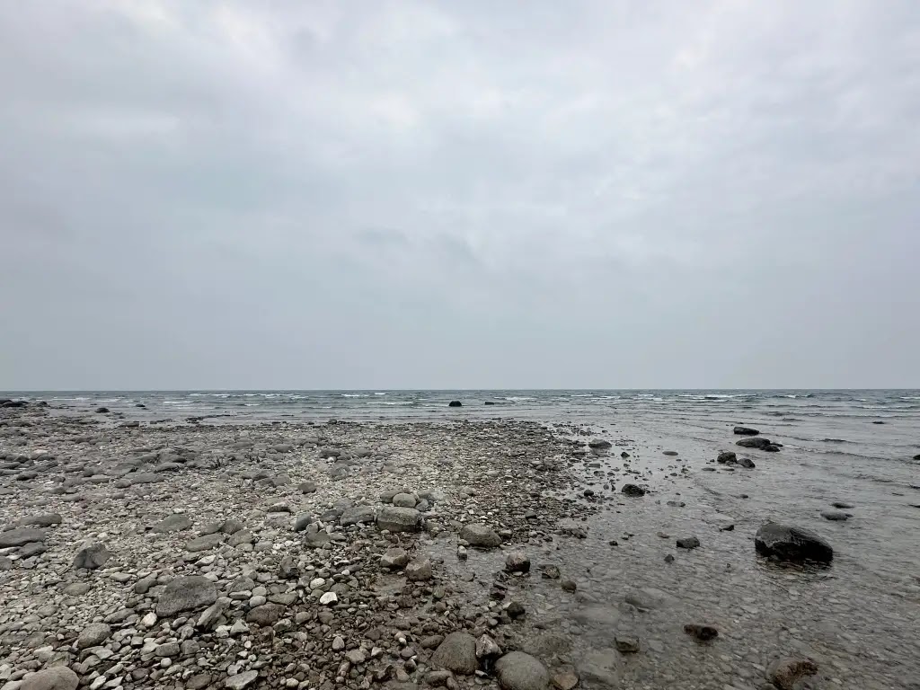 &lsquo;The beach at Grand Traverse Lighthouse&rsquo;