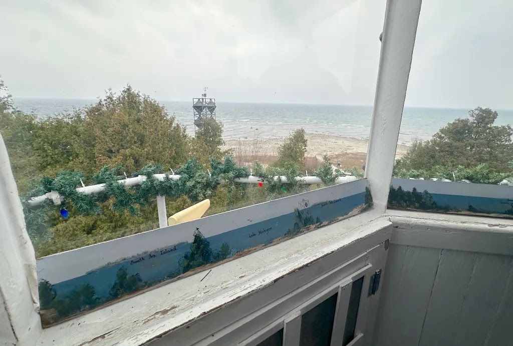 &lsquo;View of Lake Michigan from the top of Grand Traverse Lighthouse&rsquo;