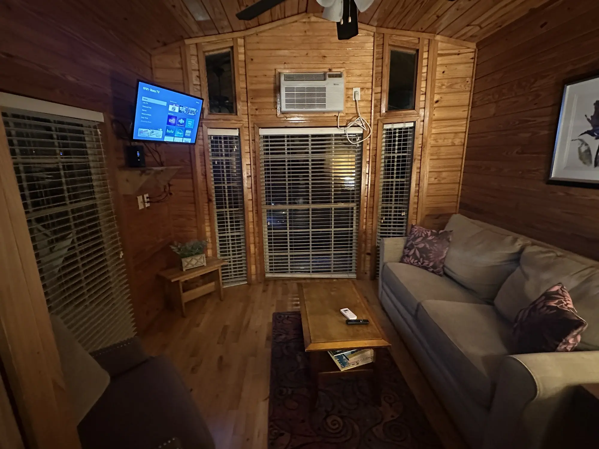 Living room of the cabin