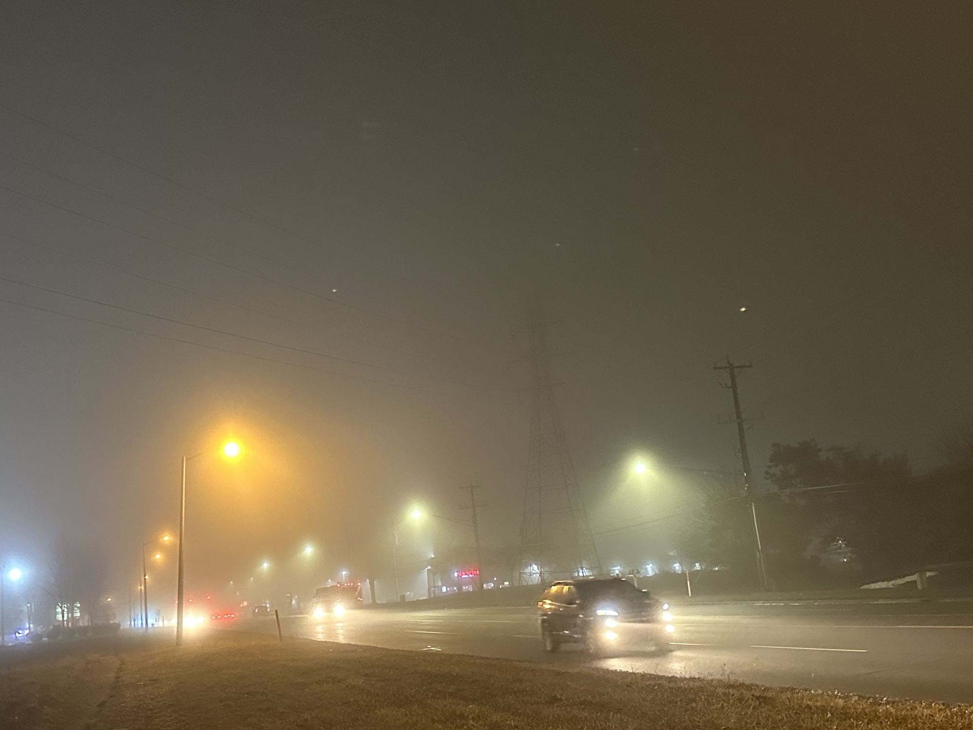 It has been weirdly foggy lately, apparently because...