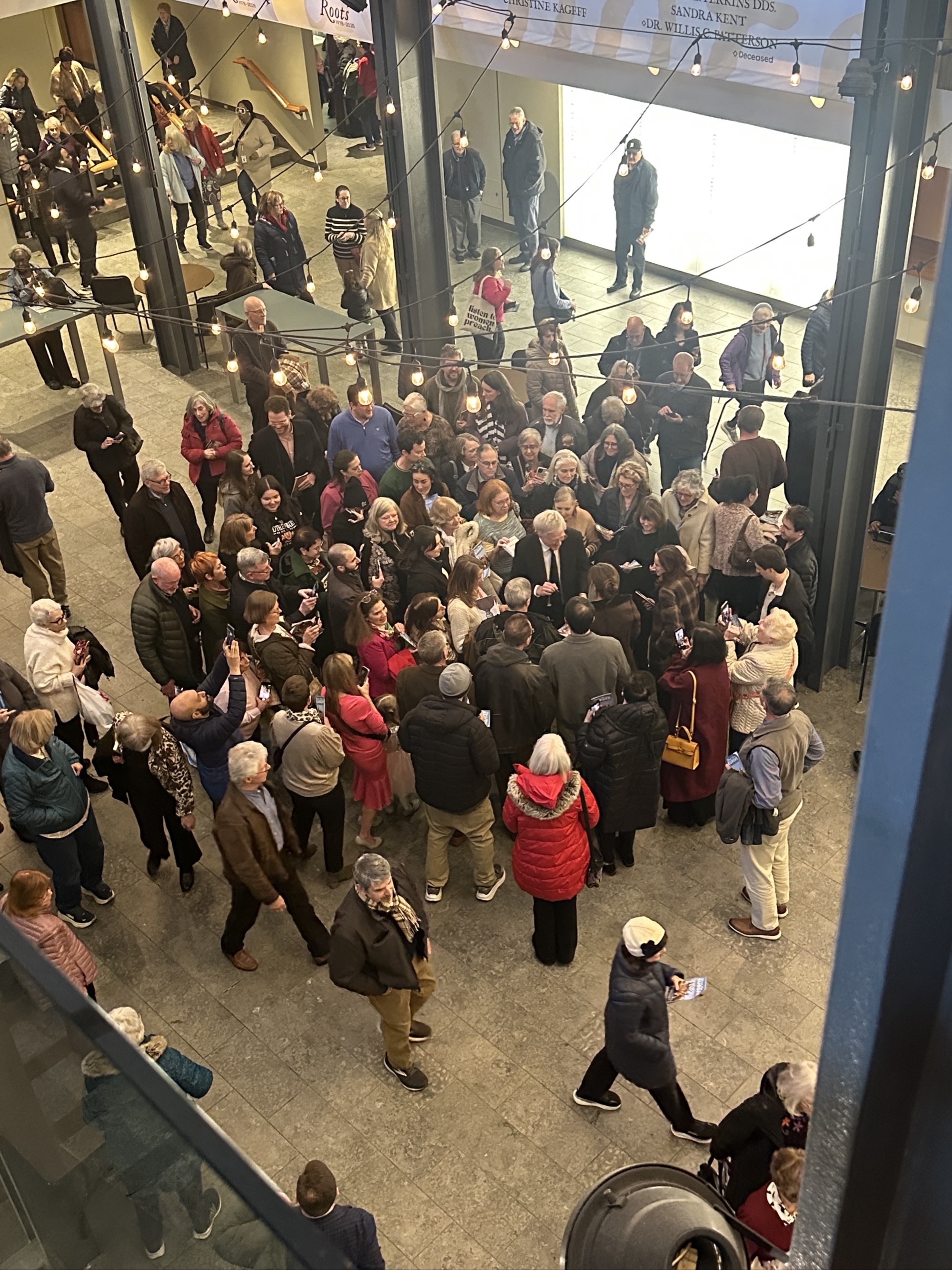 Rick Steves signing autographs after his Symphonic Journey...
