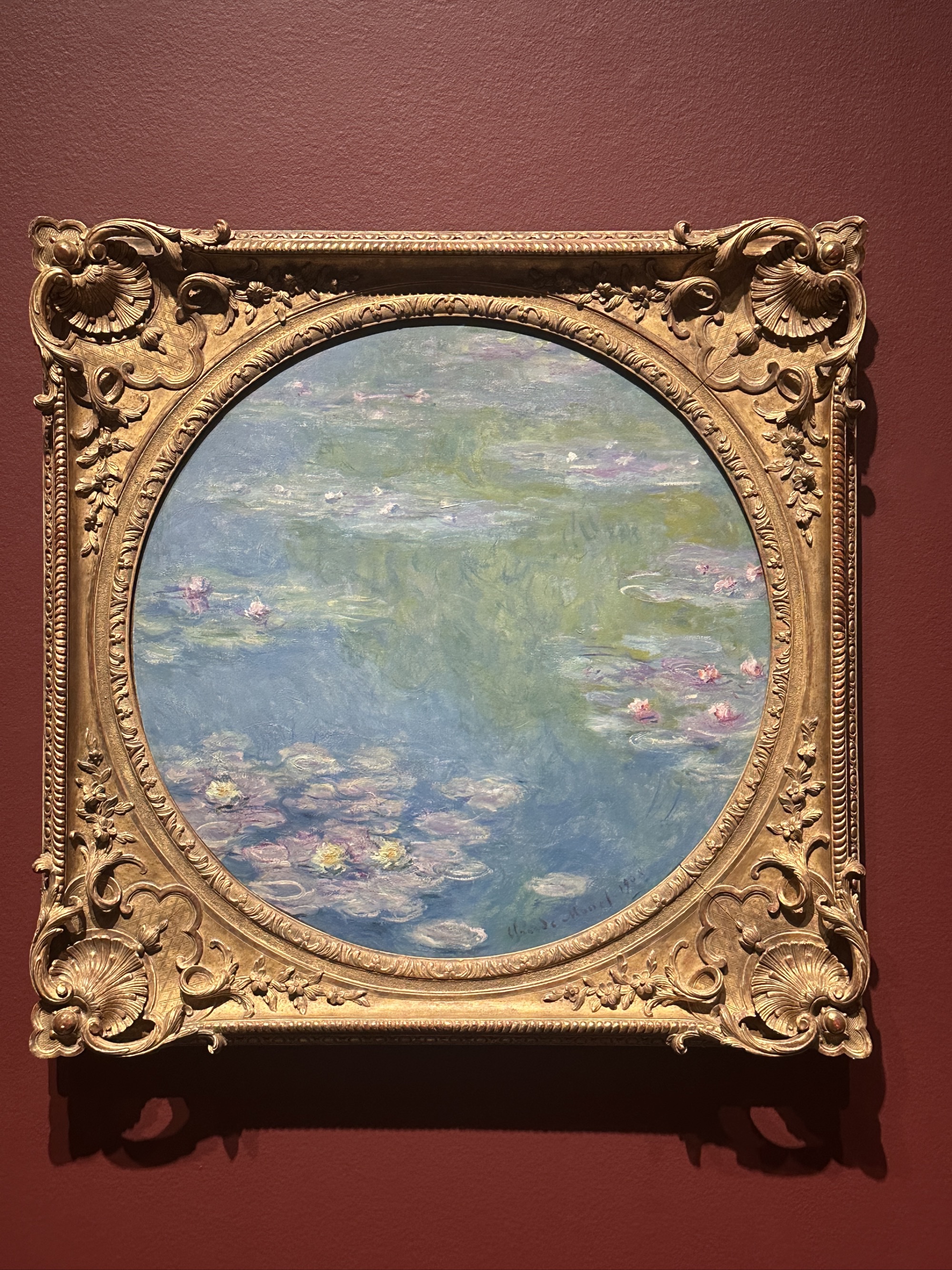 I like Monet's water lilies in a circular...