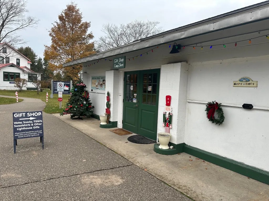 &lsquo;Exterior of gift shop at Grand Traverse Lighthouse&rsquo;