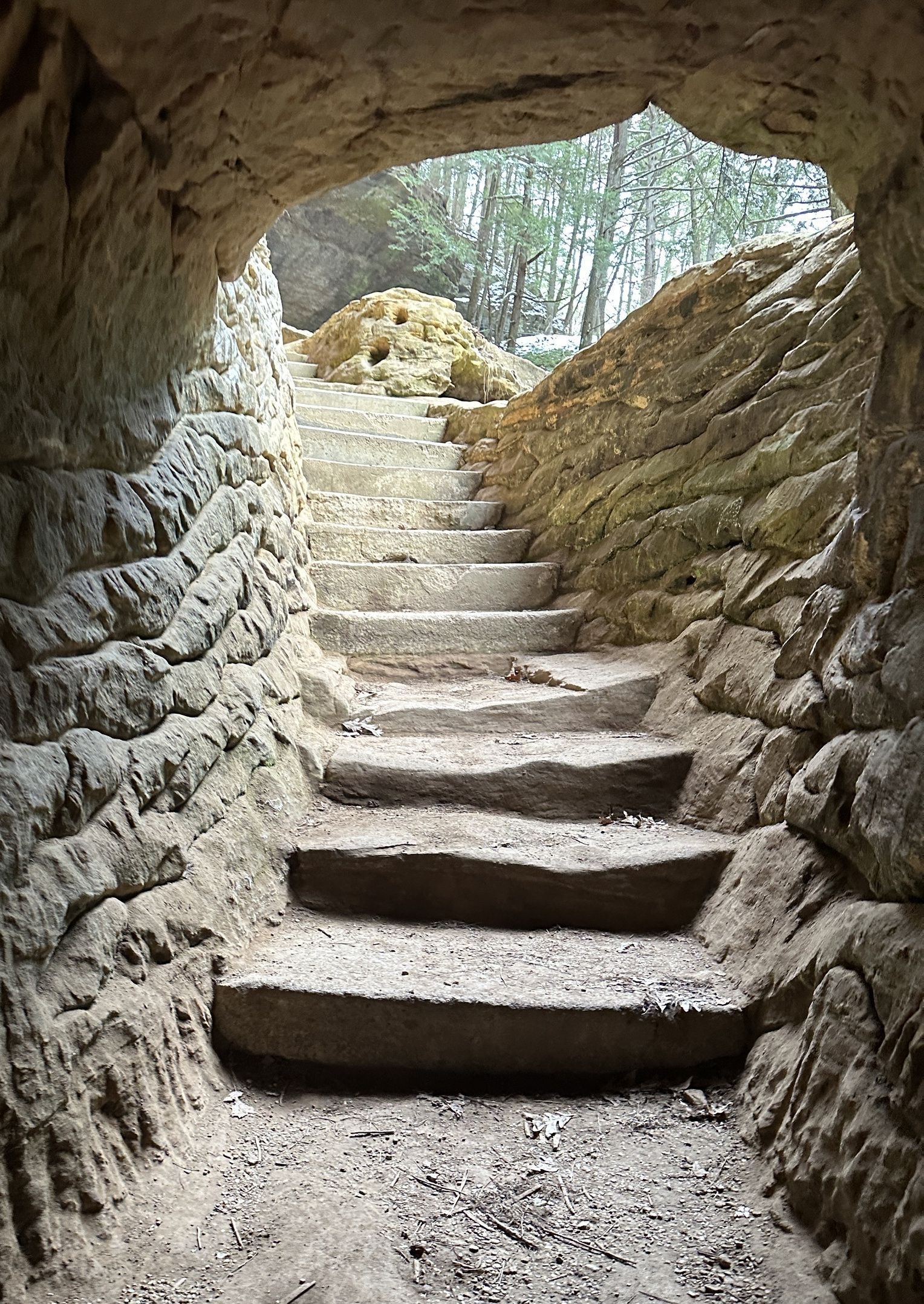 Sandstone tunnel