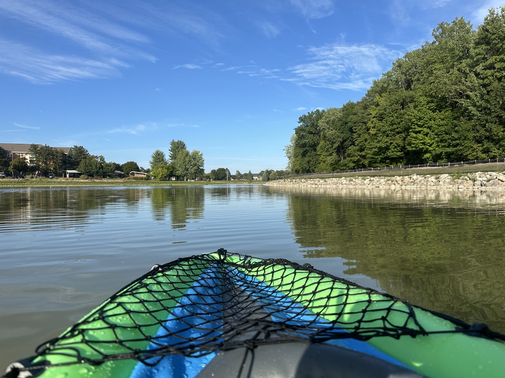 view from kayak