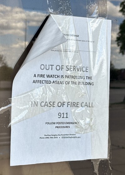Fire watch sign
