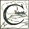&lsquo;C&rsquo; with castle on hill