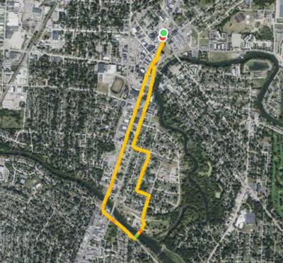 Walk map