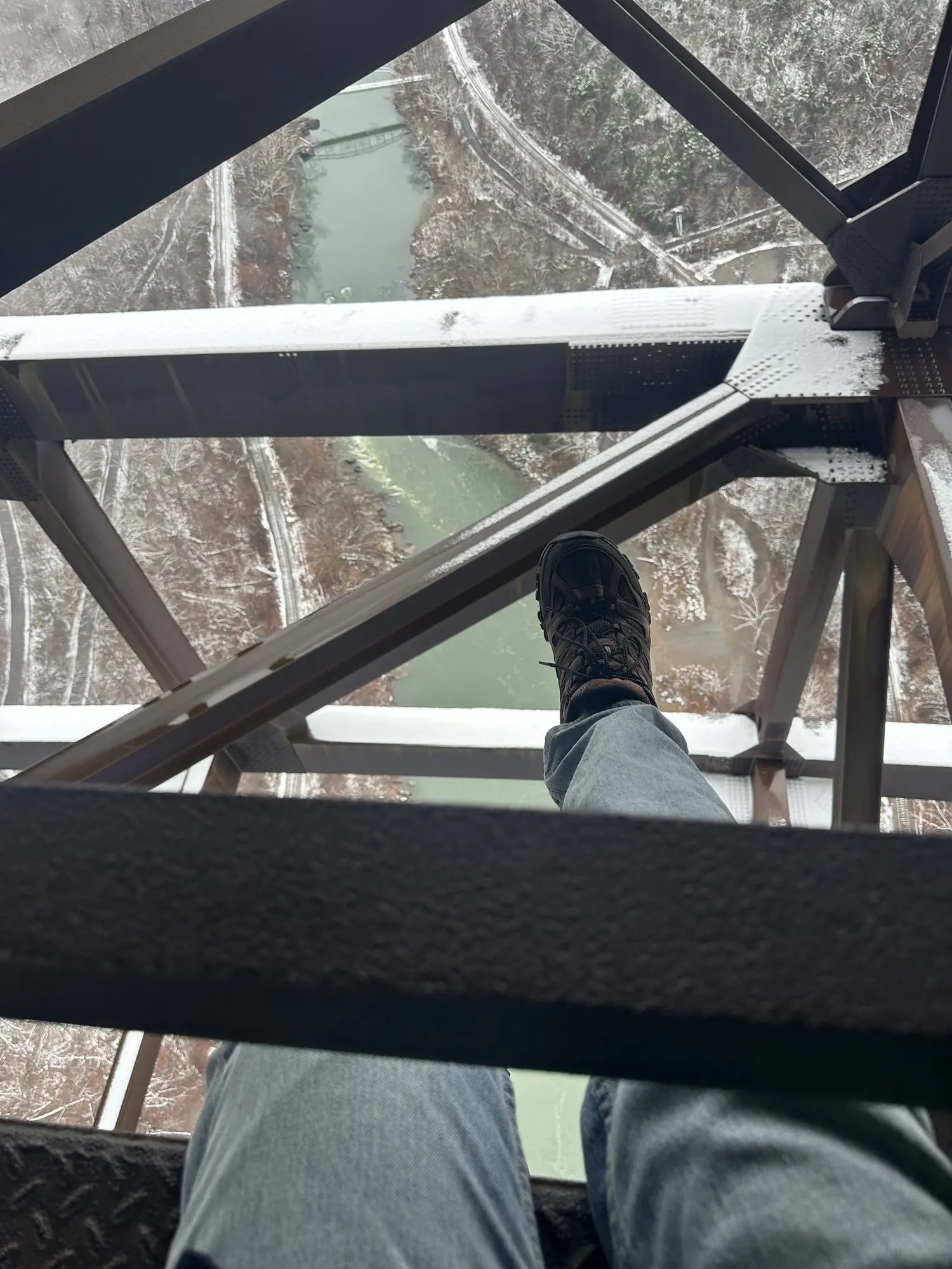 My feet dangling