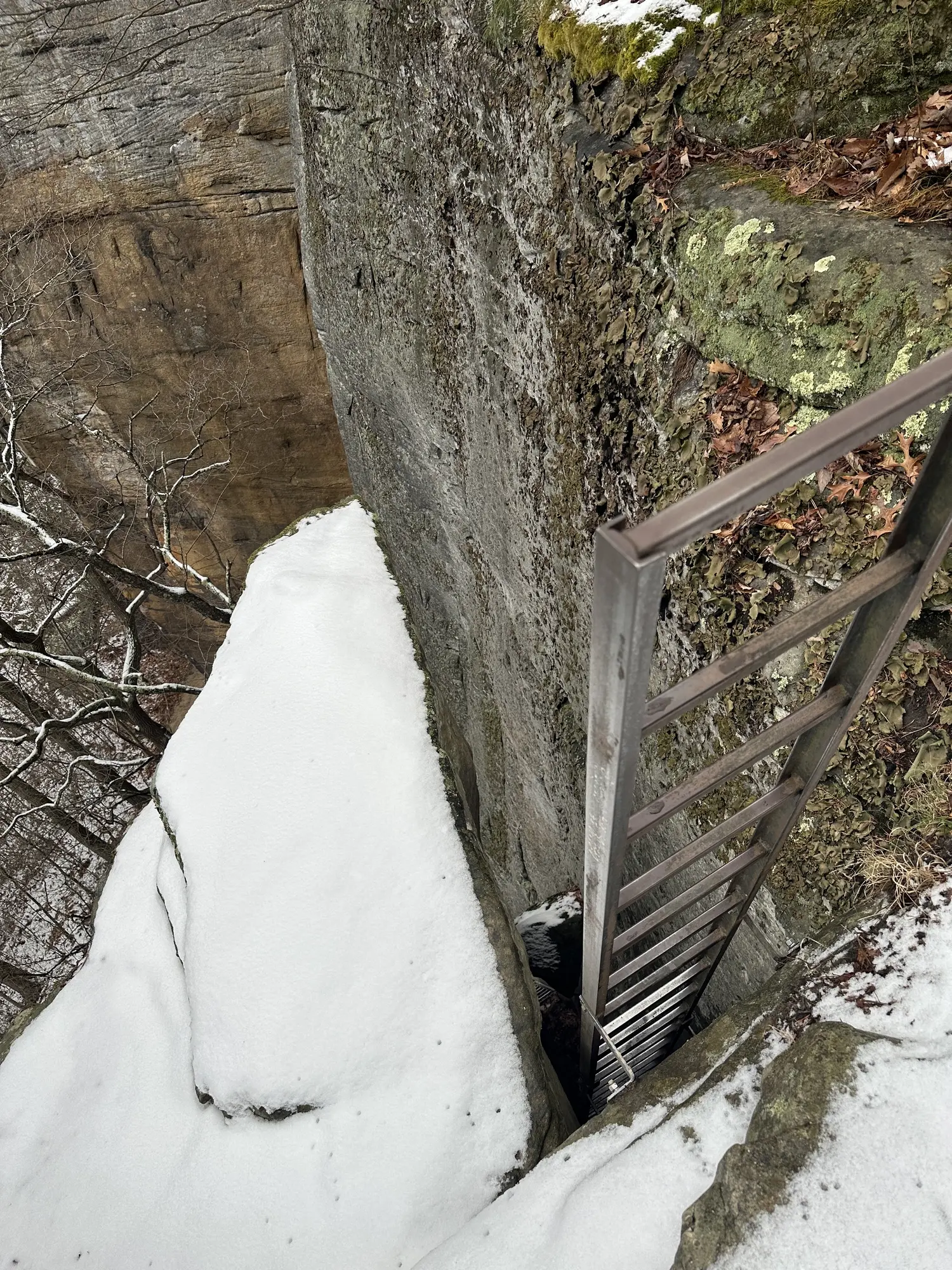 Ladder leading down