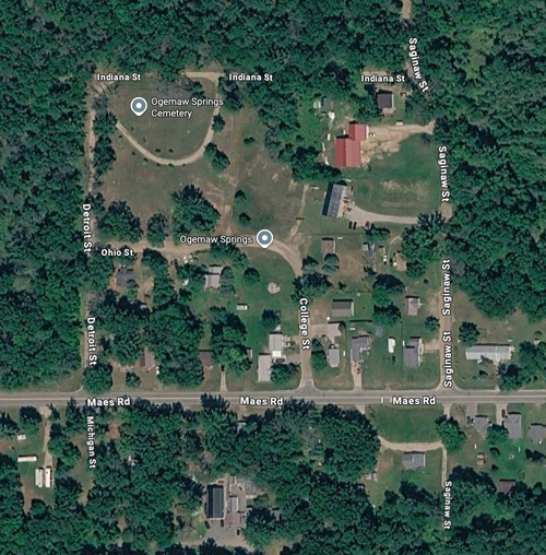 Map of Ogemaw Springs