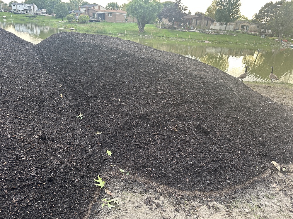 Dirt pile close-up