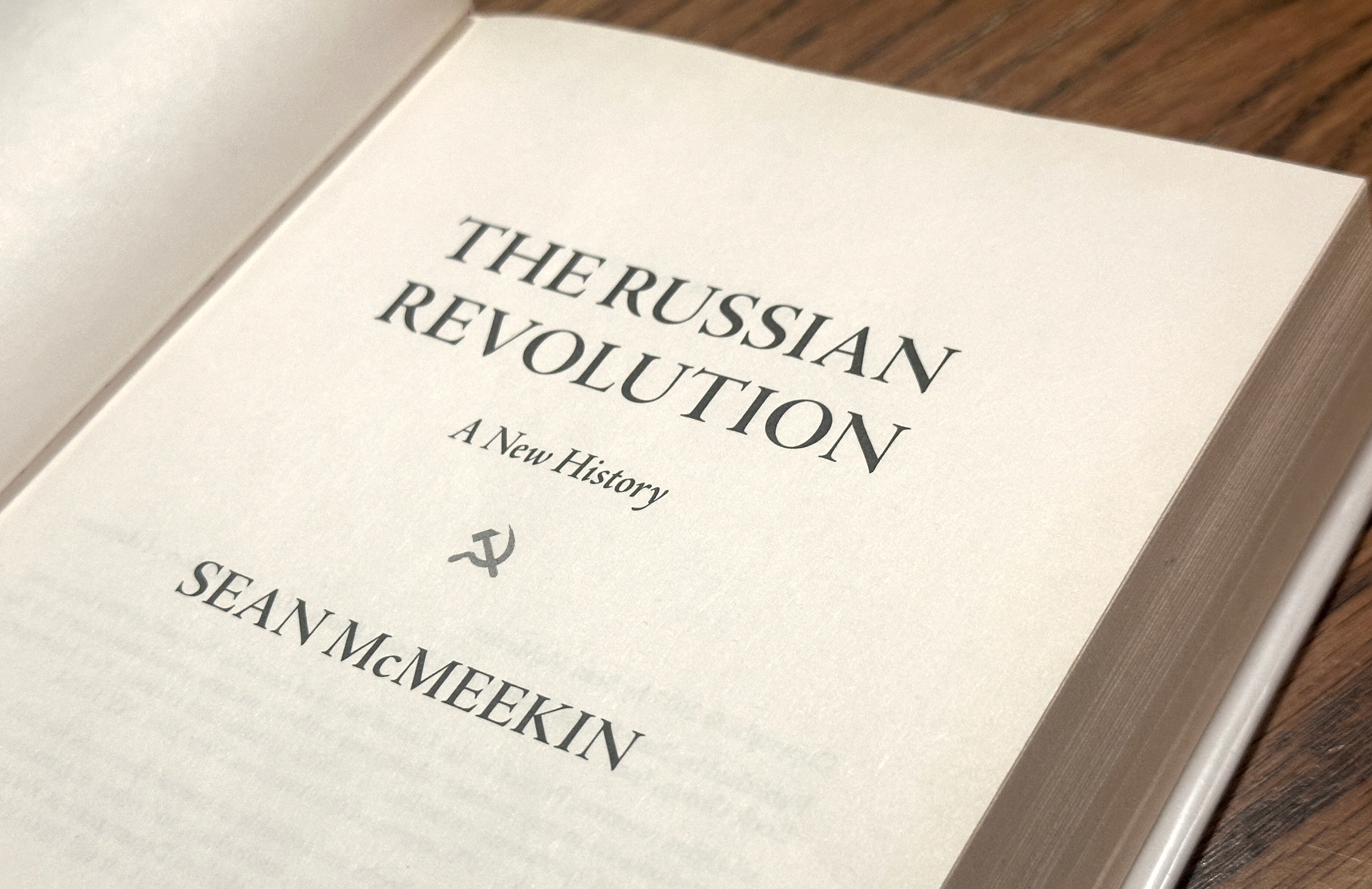 The title page of &lsquo;The Russian Revolution: A New History&rsquo; by Sean McMeekin.